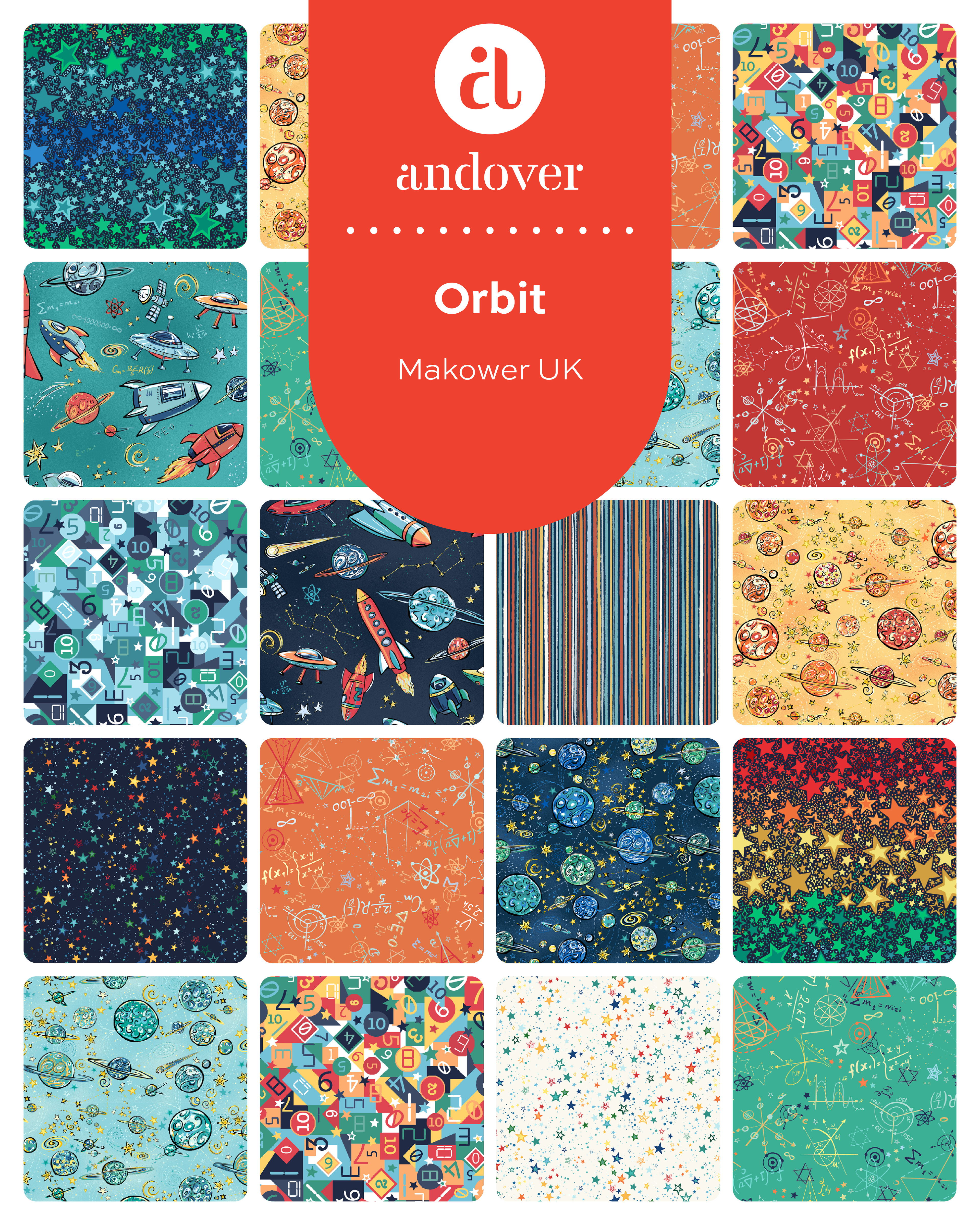 SEPT 2026 - COMING SOON! - Orbit by Makower UK for Andover Fabrics