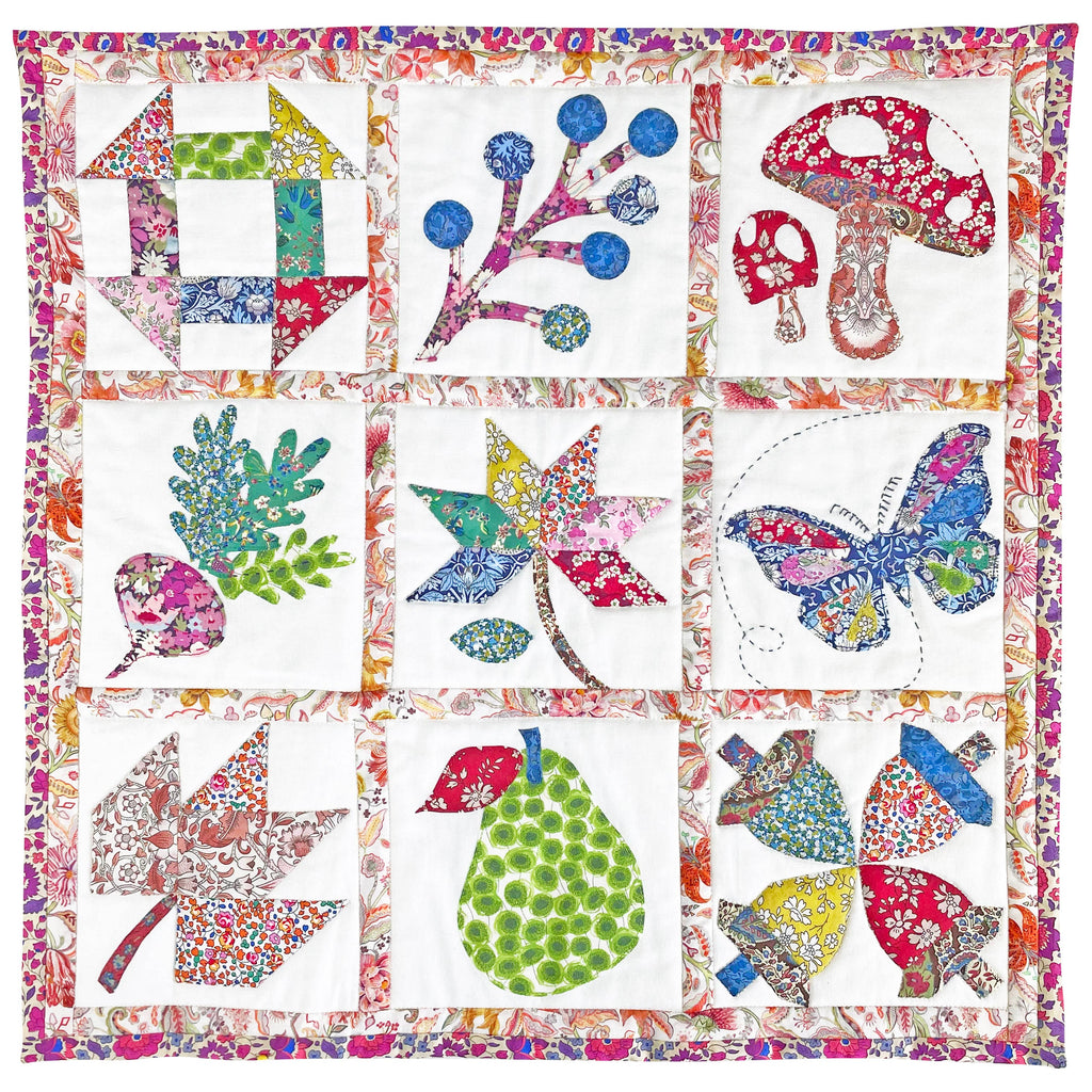Liberty Tana Lawn® Fabric Autumnal Mini Sampler Quilt Kit-Alice Caroline-Liberty Mini 201