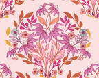 Sunset Cottage -Sunset Meadow Pink-Andover Fabrics-A-10271-E