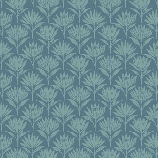 Sunset Cottage-Curated 9 Pc FQB Aqua-Andover Fabrics-CFQ-SunsetCAqua