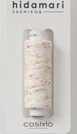 COMING SOON! - Hidamari Sashiko Variegated Thread-Pink/White/Yellow-COSMO-122302-103