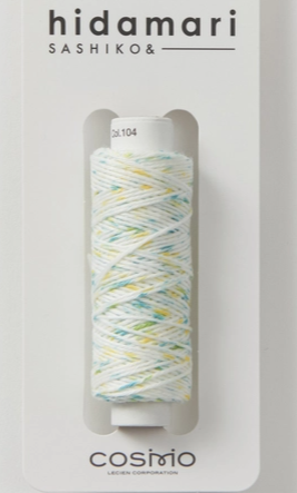 COMING SOON! - Hidamari Sashiko Variegated Thread-Green/White-COSMO-122302-104