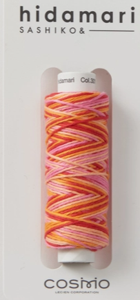 COMING SOON! - Hidamari Sashiko Variegated Thread-Orange/Red-COSMO-122302-301