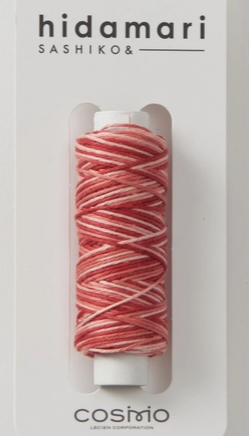 COMING SOON! - Hidamari Sashiko Variegated Thread-Pink/Orange-COSMO-122302-402