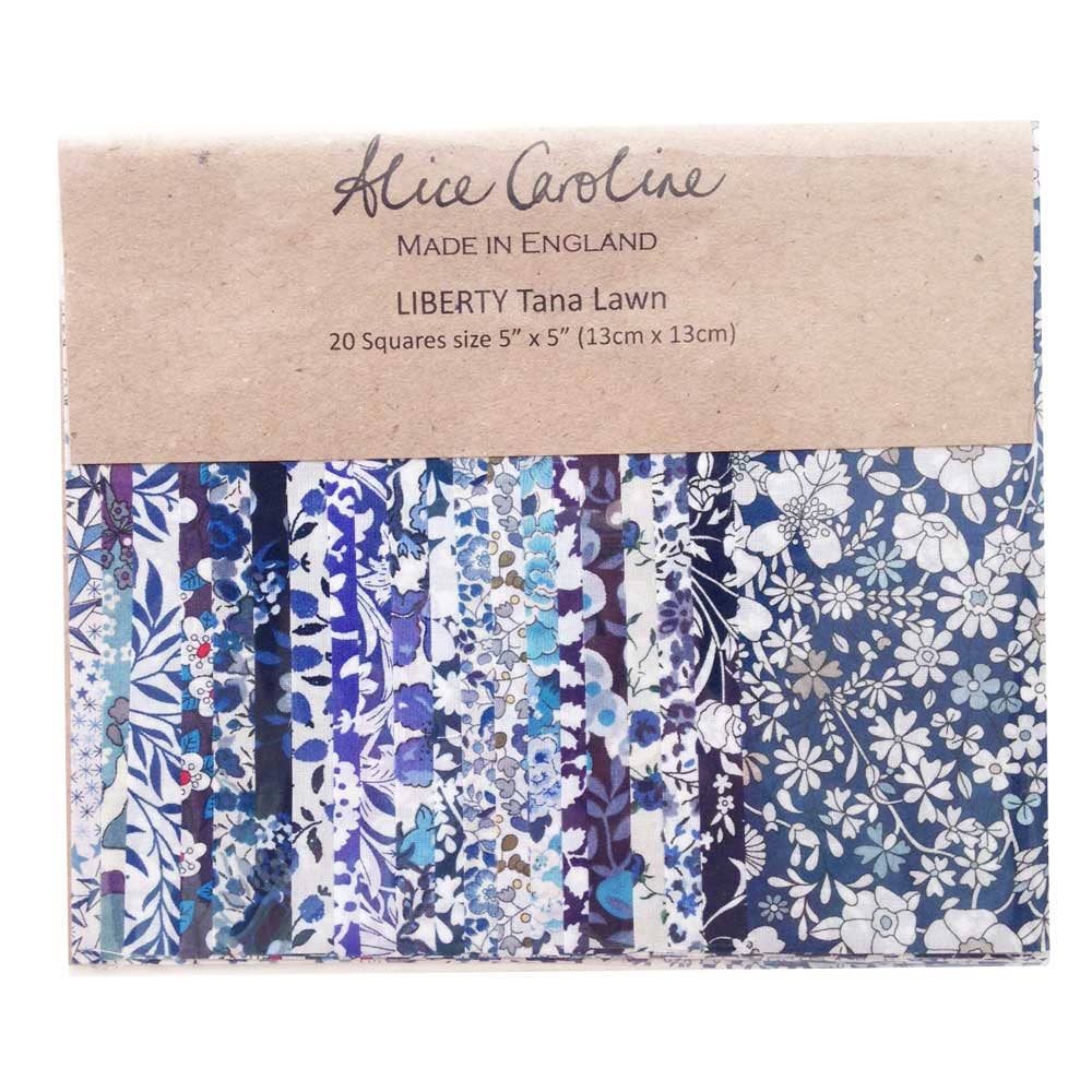 Liberty Tana Lawn-5" Charm Squares-20 Pcs Mixed Colors-Alice Caroline-Liberty PC106