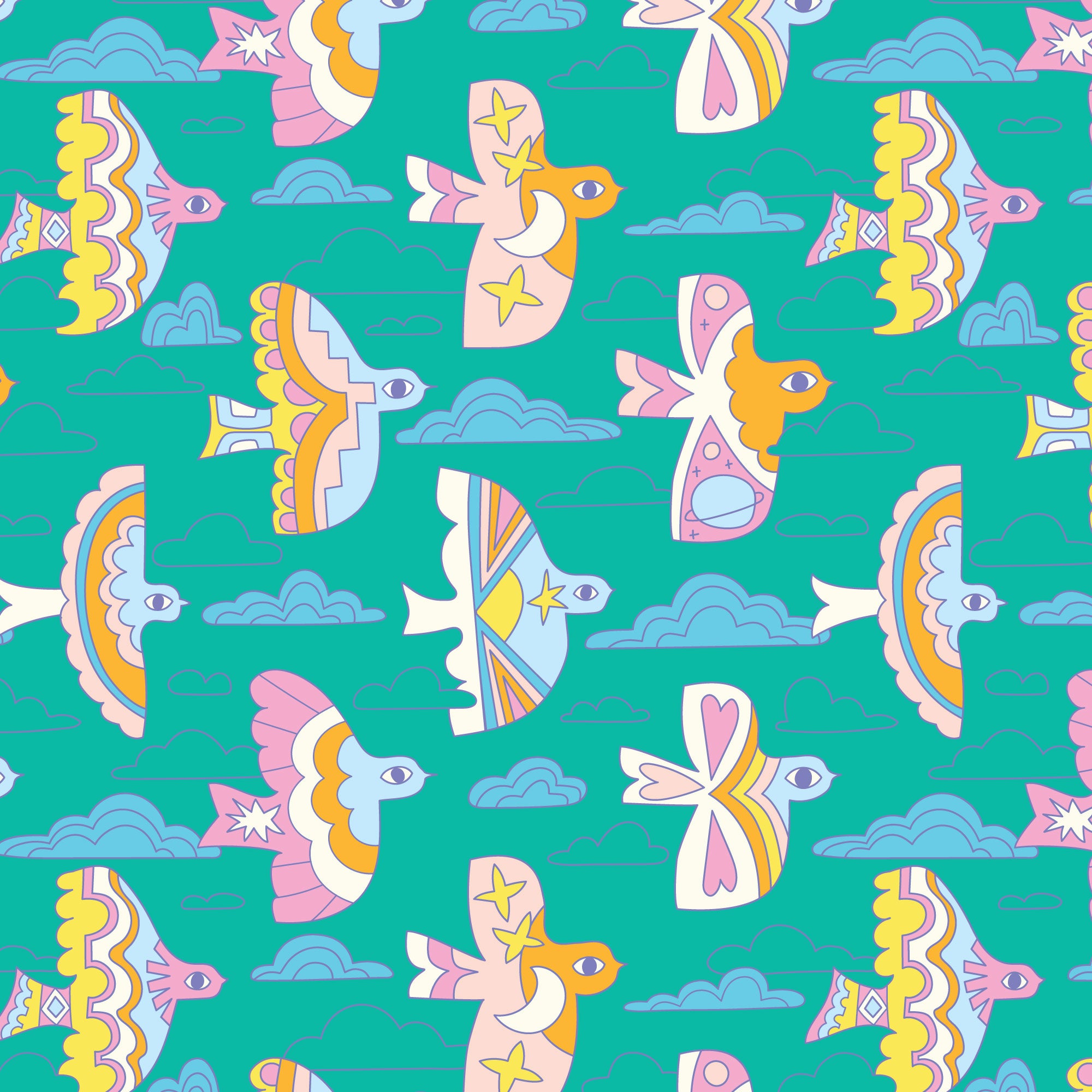 High in the Sky-Sky Parade-Turquoise-Cloud9-229069