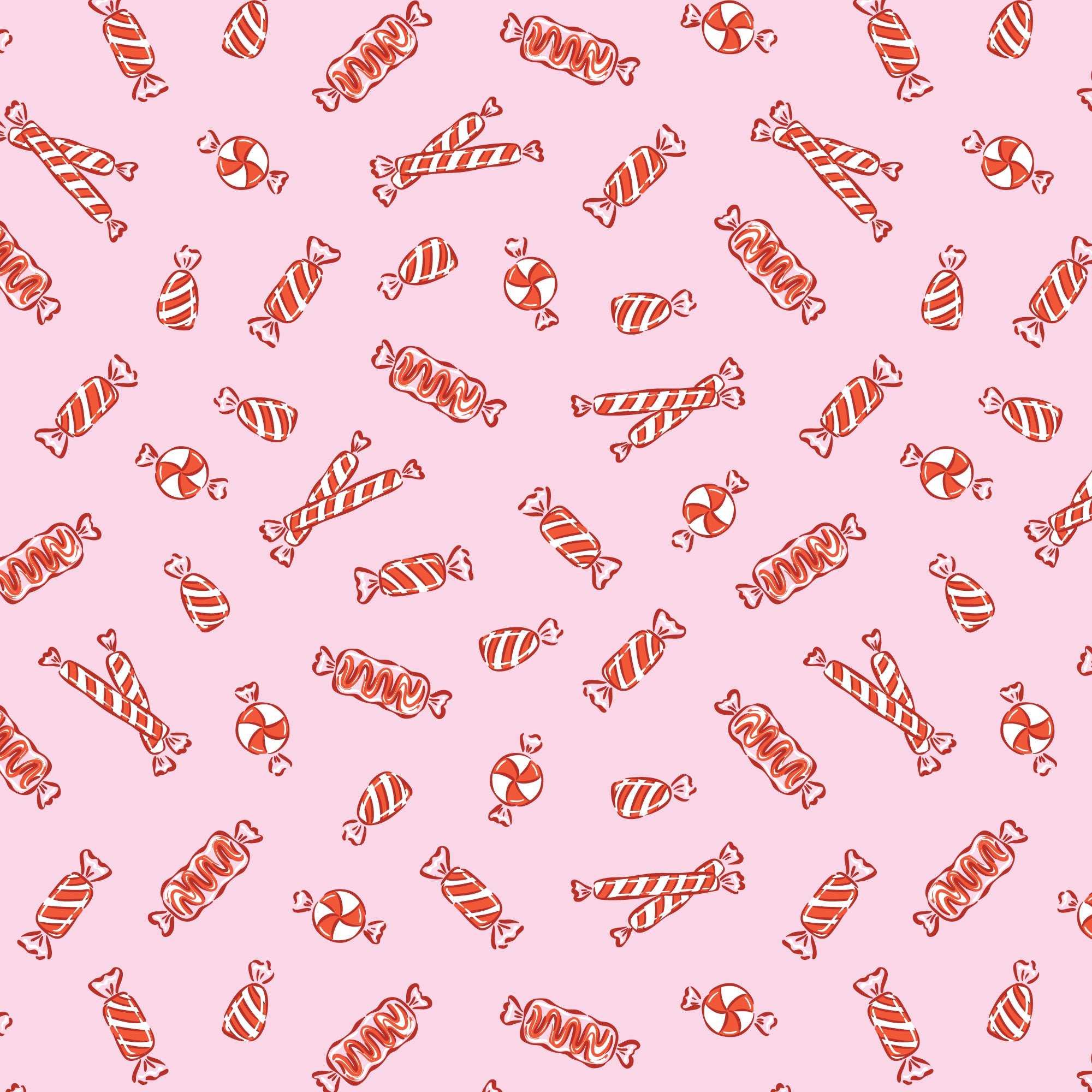 Jolly Tidings -Peppermint Candy|Pink-Cloud9 Fabrics-229198