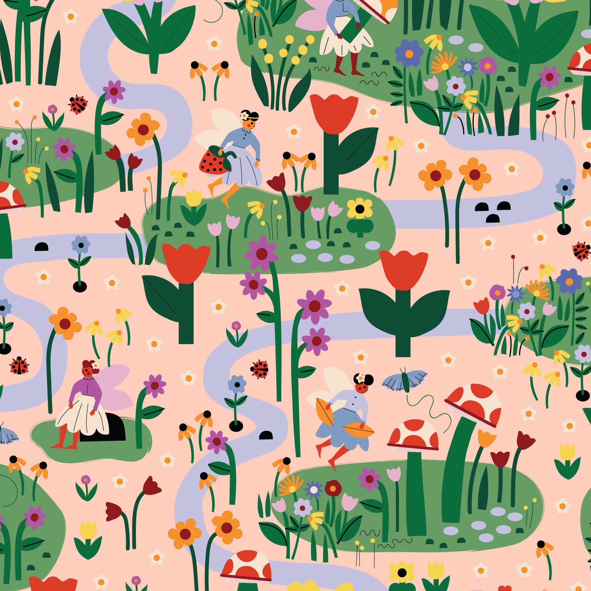 COMING SOON! -A Tulip Story-Fairy Daydreams-Peach/Multi-Cloud9-229299