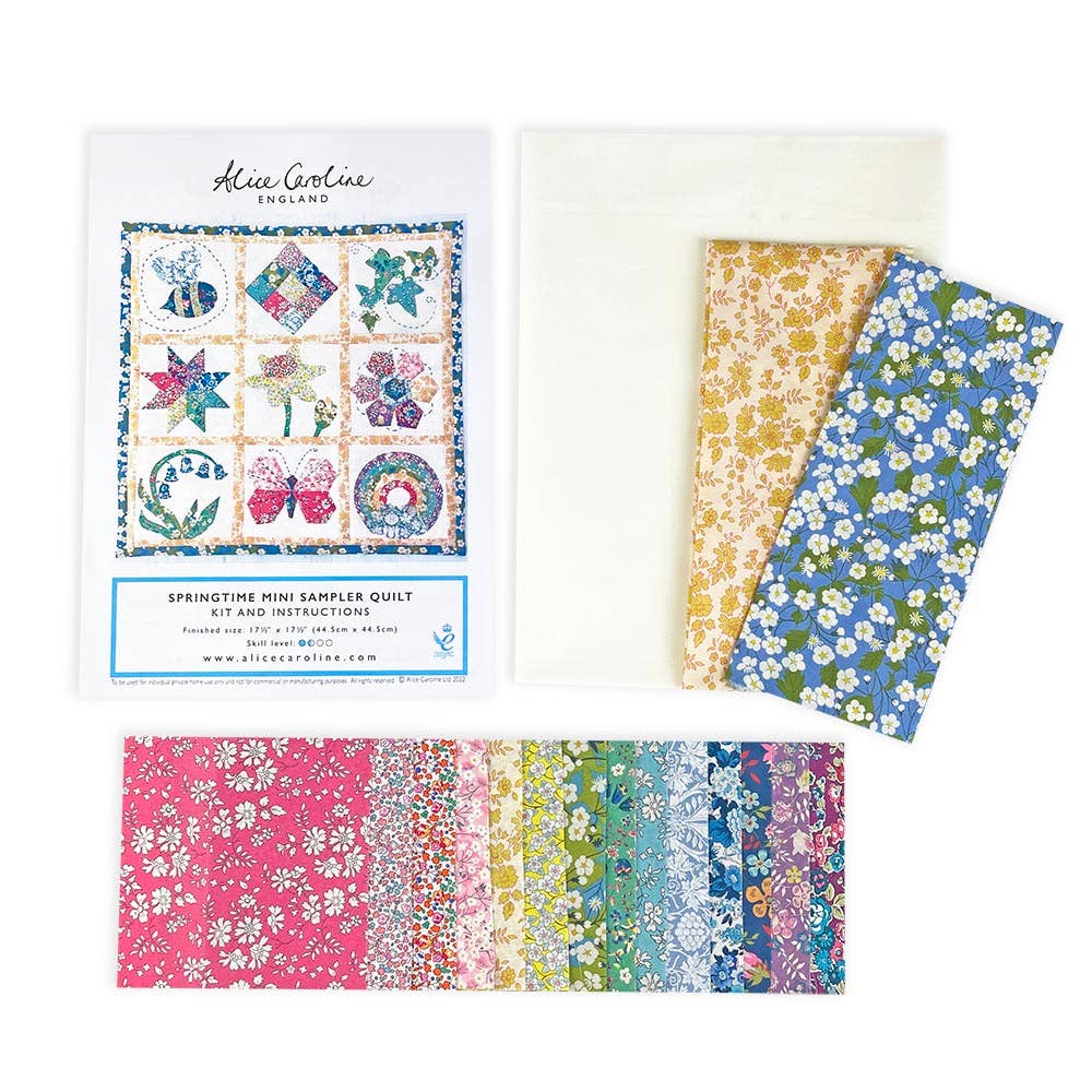 Liberty Tana Lawn® Fabric Springtime Mini Sampler Quilt Kit-Alice Caroline-Liberty Mini 200