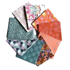 Sunset Cottage-Curated 9 Pc FQB Aqua-Andover Fabrics-CFQ-SunsetCAqua