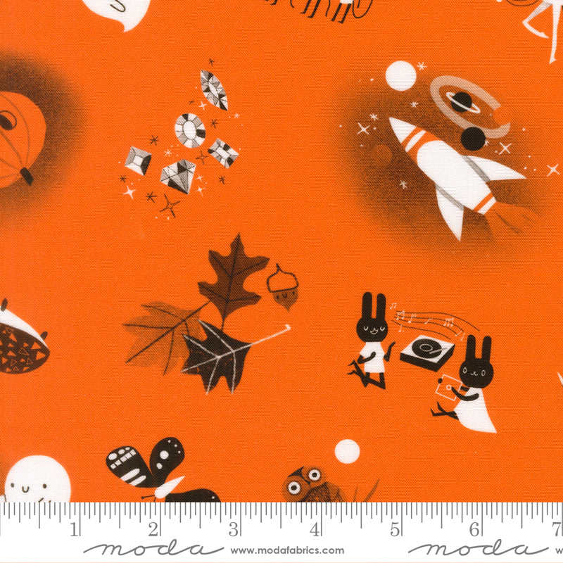 Only Treats -Endpapers Pumpkin-Moda-37151 14