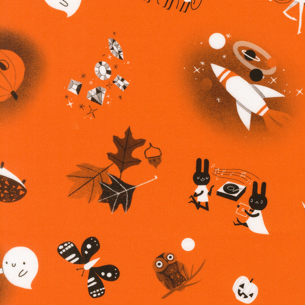 Only Treats -Endpapers Pumpkin-Moda-37151 14
