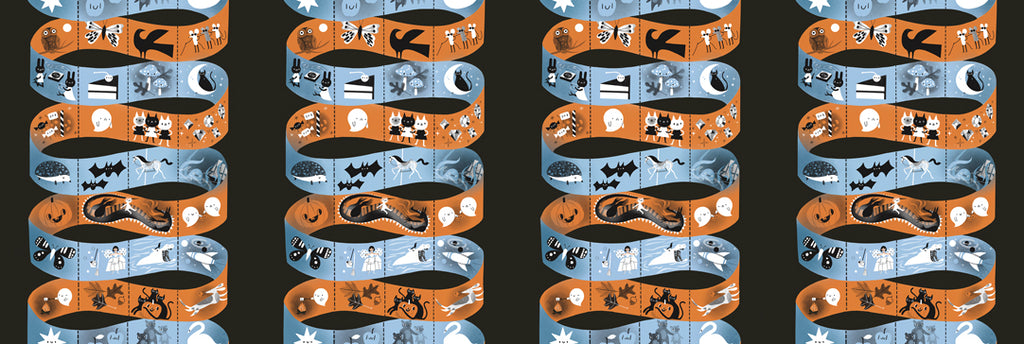 Only Treats -Mostly Treat Ribbon Midnight-Moda-37160 24