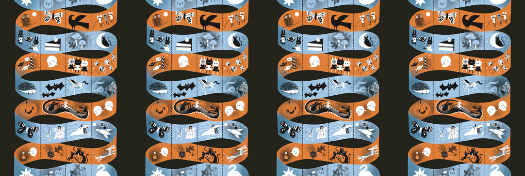 Only Treats -Mostly Treat Ribbon Midnight-Moda-37160 24