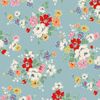 COMING SOON! - Wide Back Cath Kidston® Signature Collection-107'/108" Clifton Rose Blue-Riley Blake Designs-WB18377-BLUE
