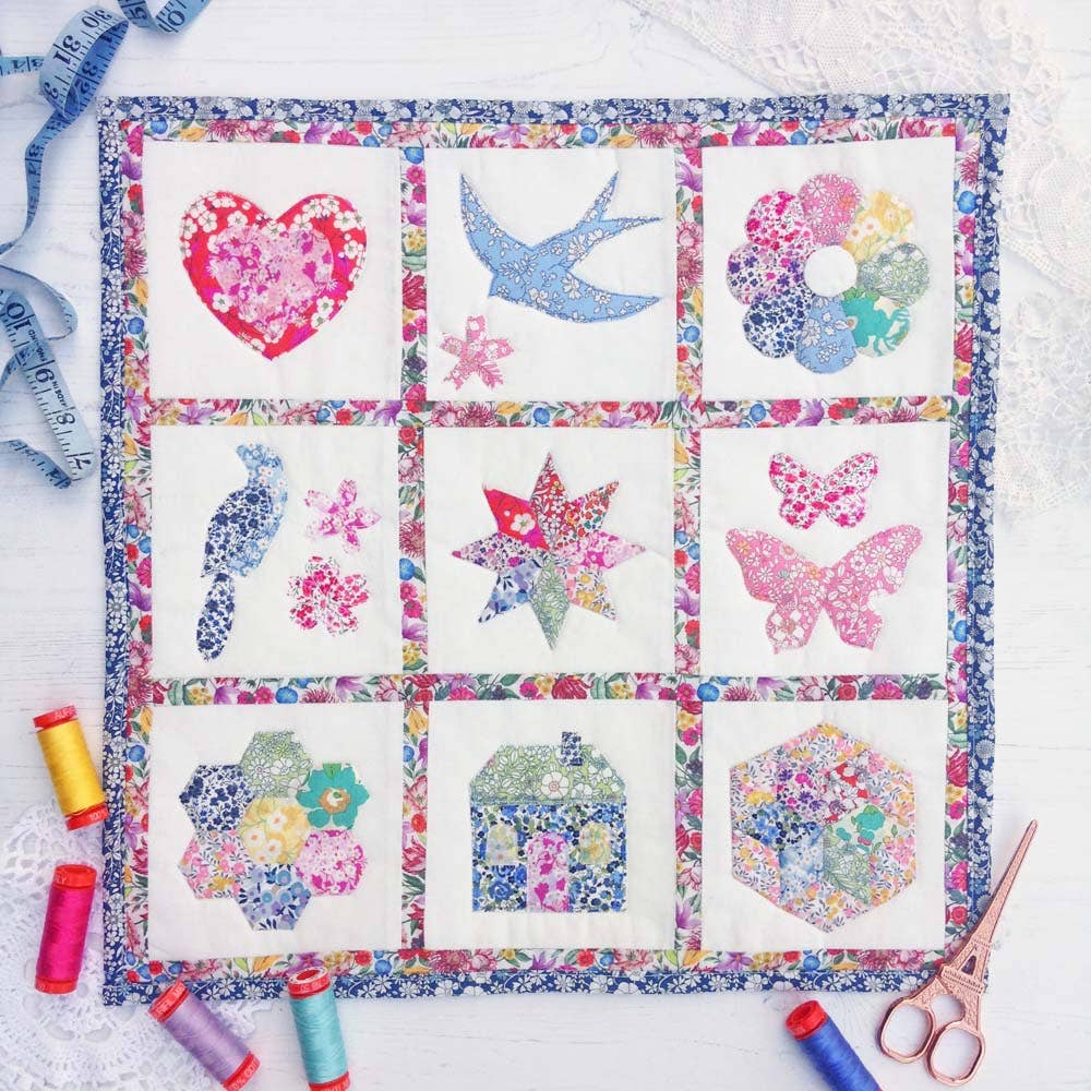 Liberty Tana Lawn® Fabric Rainbow Mini Sampler Quilt Kit-Alice Caroline-Liberty 203