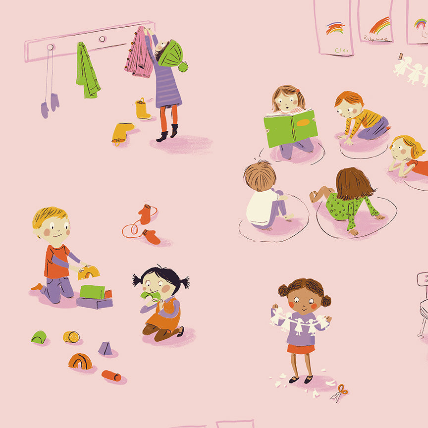 Heather Ross Favorites-Kindergarten-Pink-43480D-1