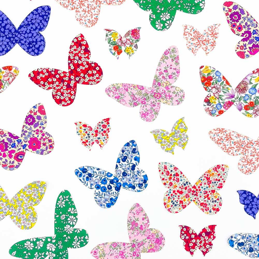 Pre-Cut Liberty Tana Lawn® Fabric Butterflies | Craft Kits-Alice Caroline-Liberty Tana Lawn PC101