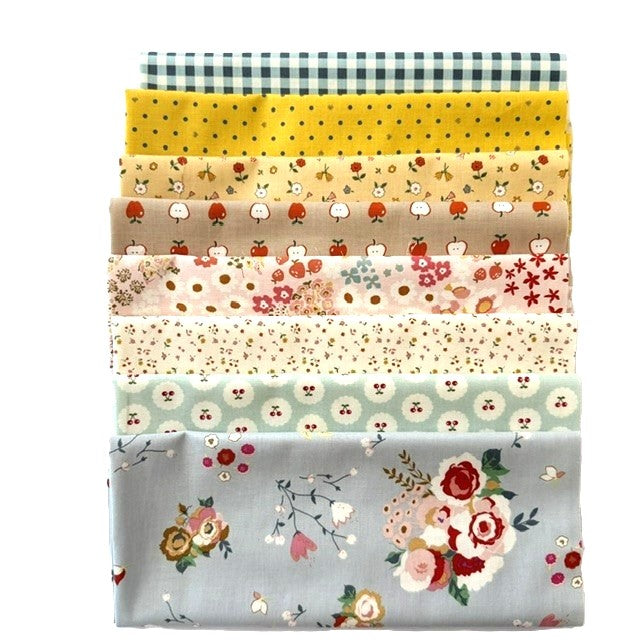 Cotton Nook -Curated Blue 8 Pc Fat Qtr Bundle-Riley Blake Designs-CFQ-CN Blue8