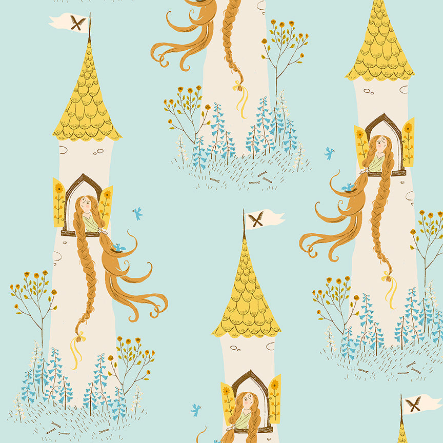 Heather Ross Favorites-Rapunzel-Aqua-51197D-2