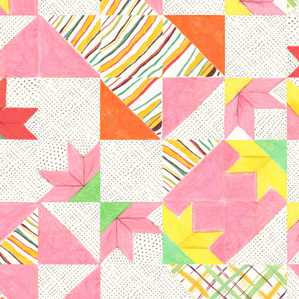 Heather Ross by Hand-Bee's Quilt CANVAS-White-54261C-1