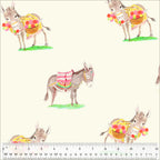 Heather Ross by Hand-Burros-Ivory CANVAS-54263C-1