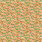 Heather Ross by Hand-Flowerbed-Salmon-54257D-3