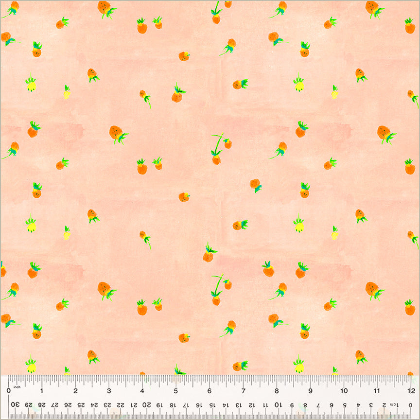 Heather Ross by Hand-Wild Strawberries-Blush-54259D-6