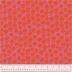 Heather Ross Ruby + Bee Blenders-Puffy Daisy-Purple/Red-54413-1