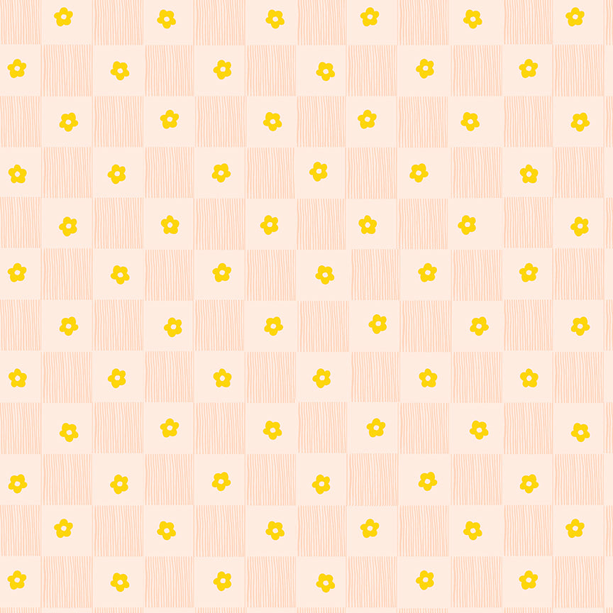 Heather Ross Ruby + Bee Blenders-Footpath-Gold-54414-9