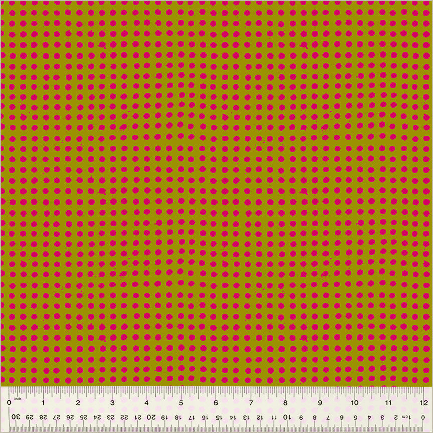 Heather Ross Ruby + Bee Blenders-Dots-Turmeric/Dragonfruit-54417-31