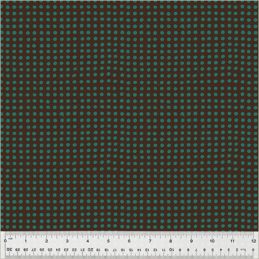 Heather Ross Ruby + Bee Blenders-Dots-Truffle/China Blue-54417-32