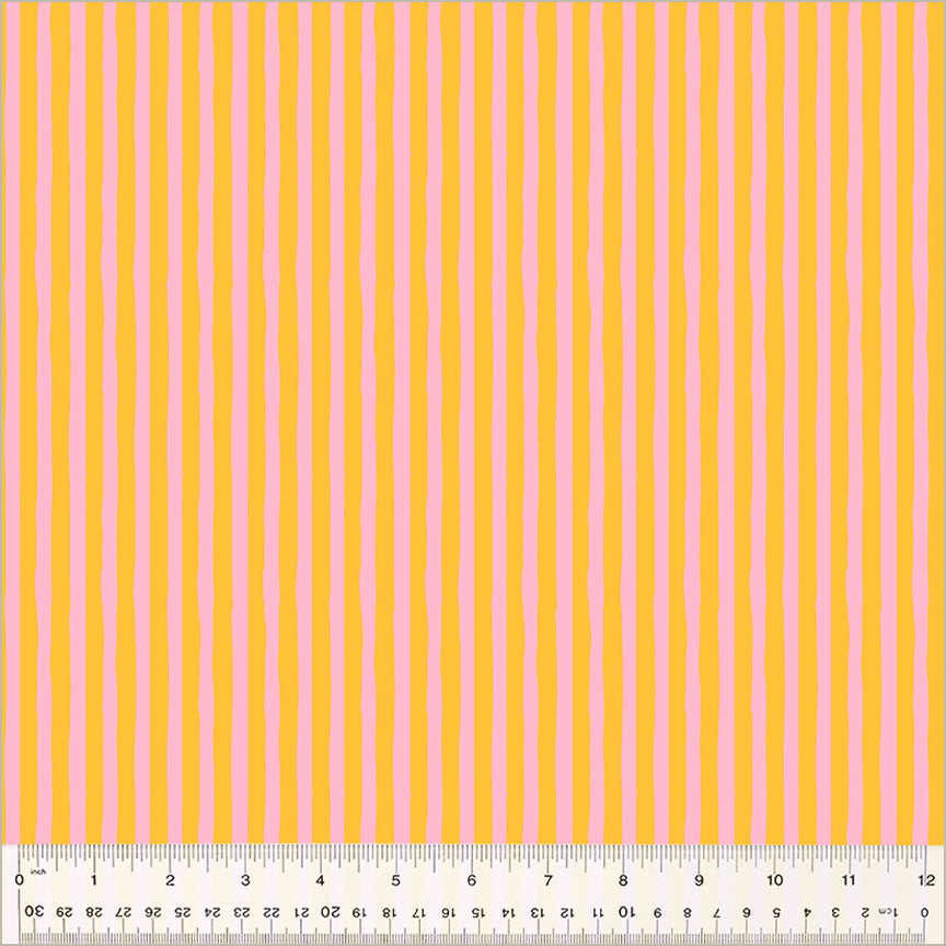 Heather Ross Ruby + Bee Blenders-Drawn Stripe-Turmeric/Vervain-54418-36