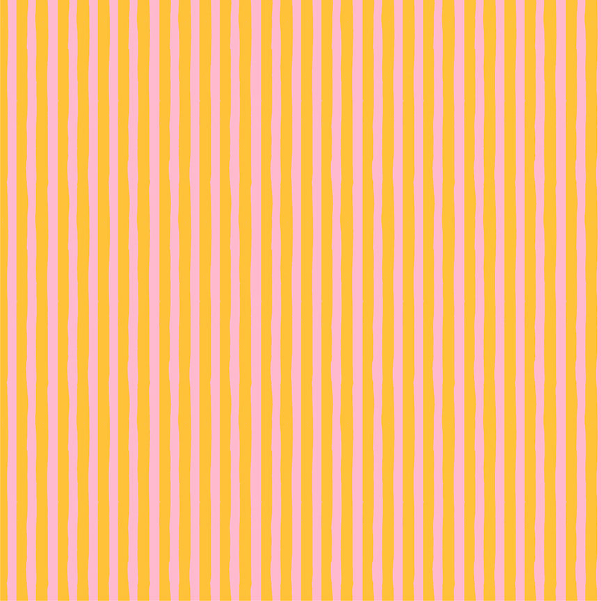 Heather Ross Ruby + Bee Blenders-Drawn Stripe-Turmeric/Vervain-54418-36
