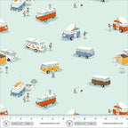 COMING SOON! - Heather Ross Favorites-Bus-Aqua-55211D-3