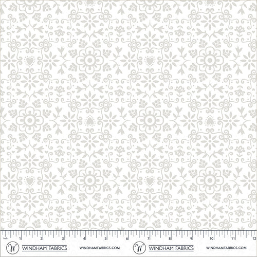 Chateau Meow-Azulejo White On White-Windham Studios-55345-5 White On White