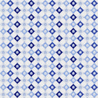 Chateau Meow-Daisy Diamonds White/Blue-Windham Studios-55348-1 White/Blue
