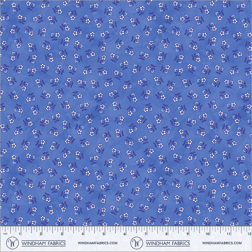Chateau Meow-Ditsy Cobalt-Windham Studios-55349-4 Cobalt