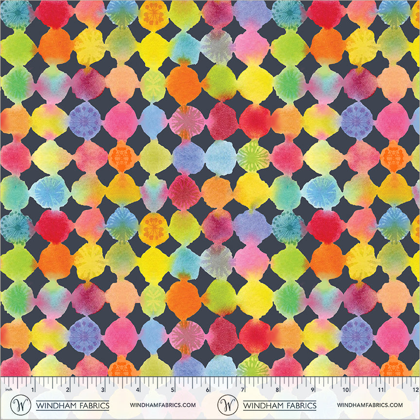 Painted Path -Floating Soft Black -Windham Fabrics- 55437D-5 Soft Black