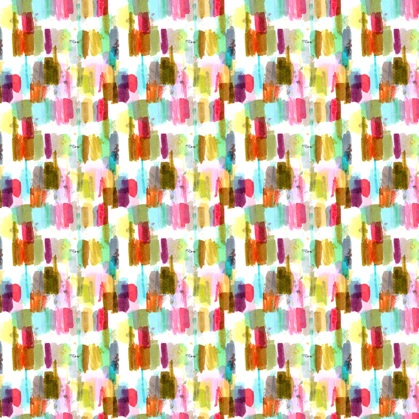 Painted Path -Block Swatch Warm -Windham Fabrics-55441D-6 Warm