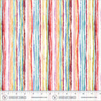 Painted Path -Straight and Narrow White/Multi -Windham Fabrics- 55442D-1 White/Multi