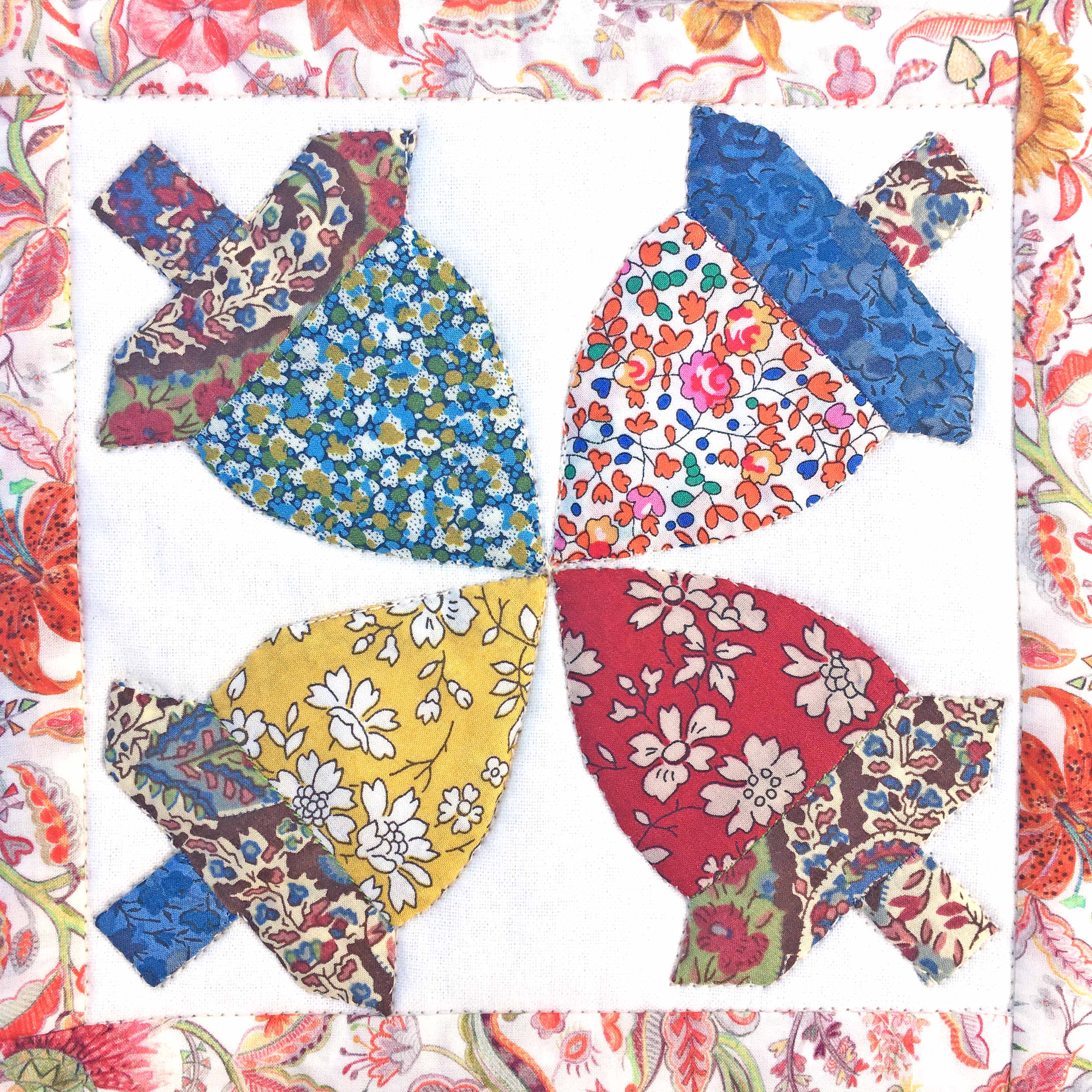 Liberty Tana Lawn® Fabric Autumnal Mini Sampler Quilt Kit-Alice Caroline-Liberty Mini 201