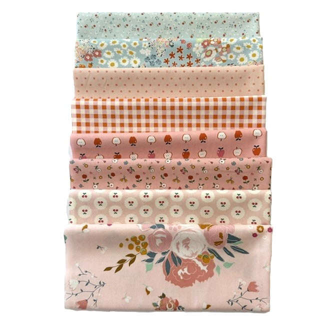 Cotton Nook -Curated PINK 8 Pc FQB-Riley Blake Designs-CFQ-CN Pink8