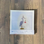 Christmas Heron Needlepoint Kit -Blue Poppy Designs-NP64-HOL-001