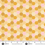 Sunset Cottage -Hexie Blossom Yellow-Andover Fabrics-A-10275-Y