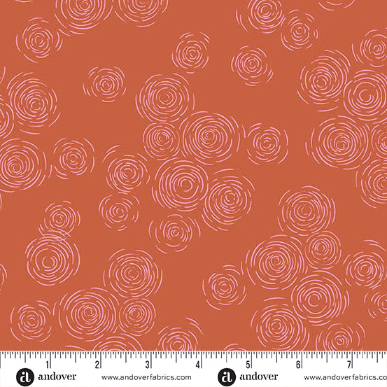 Sunset Cottage -Echoes on the Lake Orange-Andover Fabrics-A-10277-O