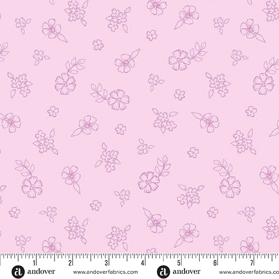 Sunset Cottage -Wildflower Dust Purple-Andover Fabrics-A-10280-P