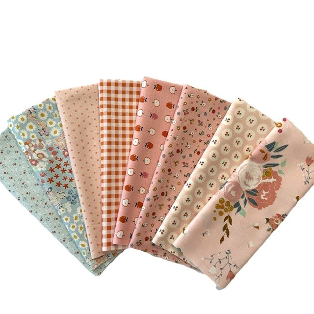 Cotton Nook -Curated PINK 8 Pc FQB-Riley Blake Designs-CFQ-CN Pink8