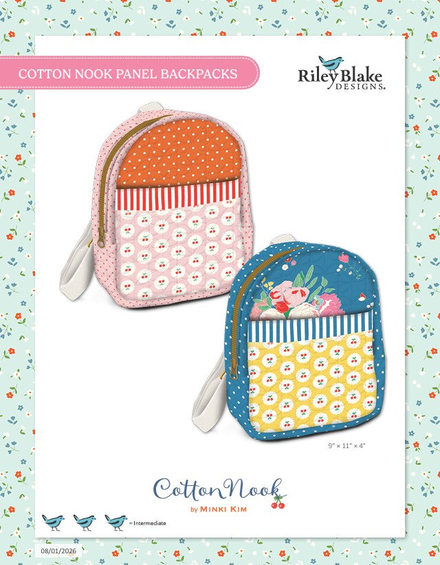 Cotton Nook-Backpack Kit-Riley Blake Designs-P17979 Panel & P210-P15739 Hardware