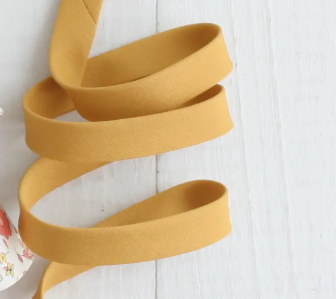 Premium 1/2" Double Fold Bias Binding-100% Cotton-BPB Honey 1/2